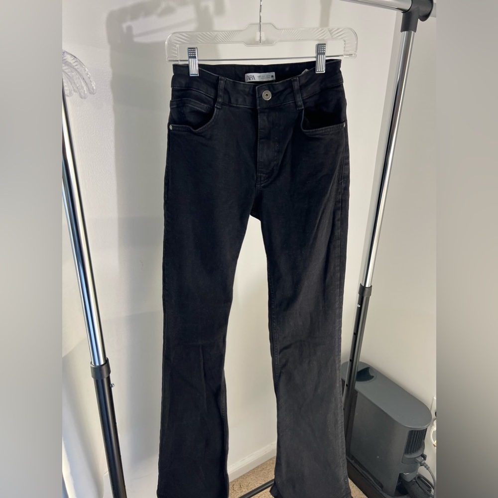 Zara Black Straight Jeans
